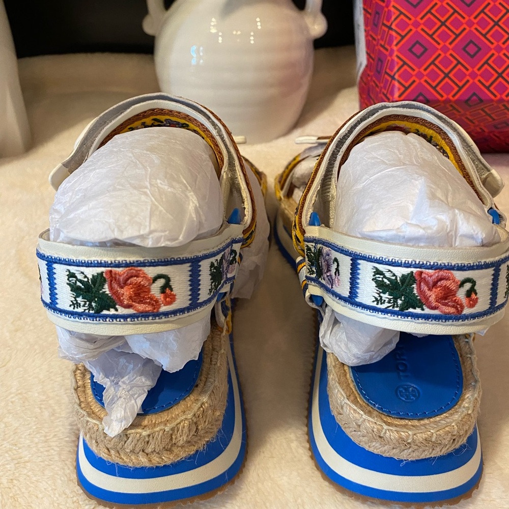 TORY BURCH DAISY SPORT TWO-BAND SANDALS - Picture 10 of 10